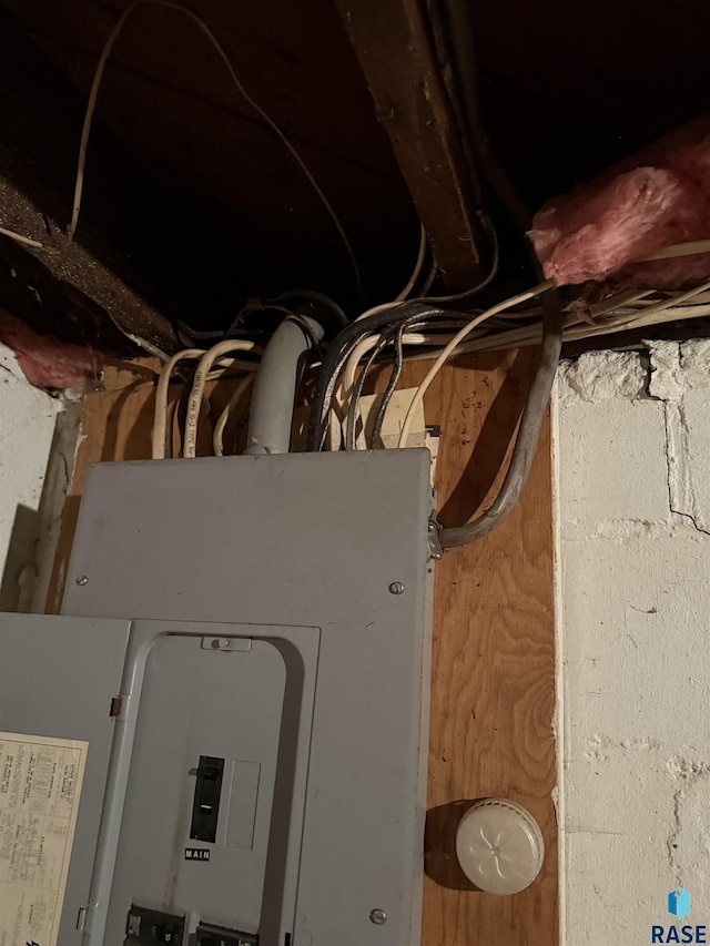 utility room featuring electric panel