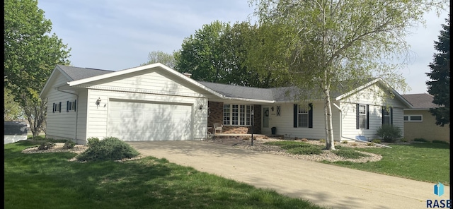 1208 Hampshire Cir, Luverne, MN 56156 - single story home with an attached garage, driveway, and a front yard