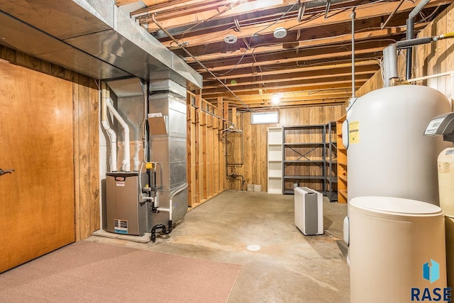 1208 Hampshire Cir, Luverne, MN 56156 - unfinished basement featuring heating unit
