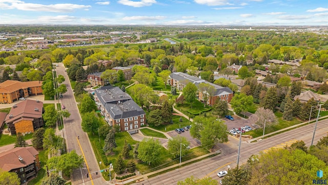 aerial perspective of suburban area