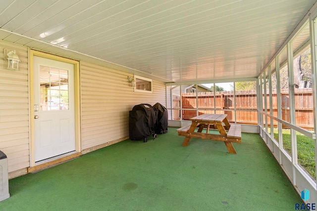 sunroom with healthy amount of natural light