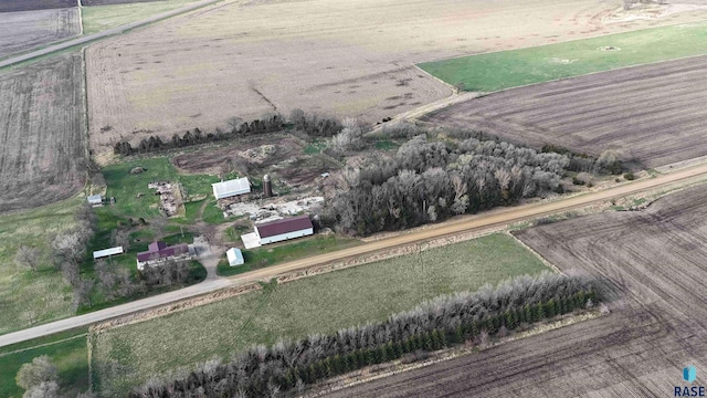 47743 233a St, Egan, SD 57024 - aerial overview of property's location featuring rural landscape
