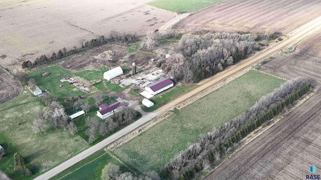 47743 233a St, Egan, SD 57024 - aerial view of property's location with rural landscape