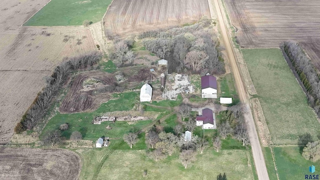 47743 233a St, Egan, SD 57024 - aerial view of property and surrounding area featuring rural landscape