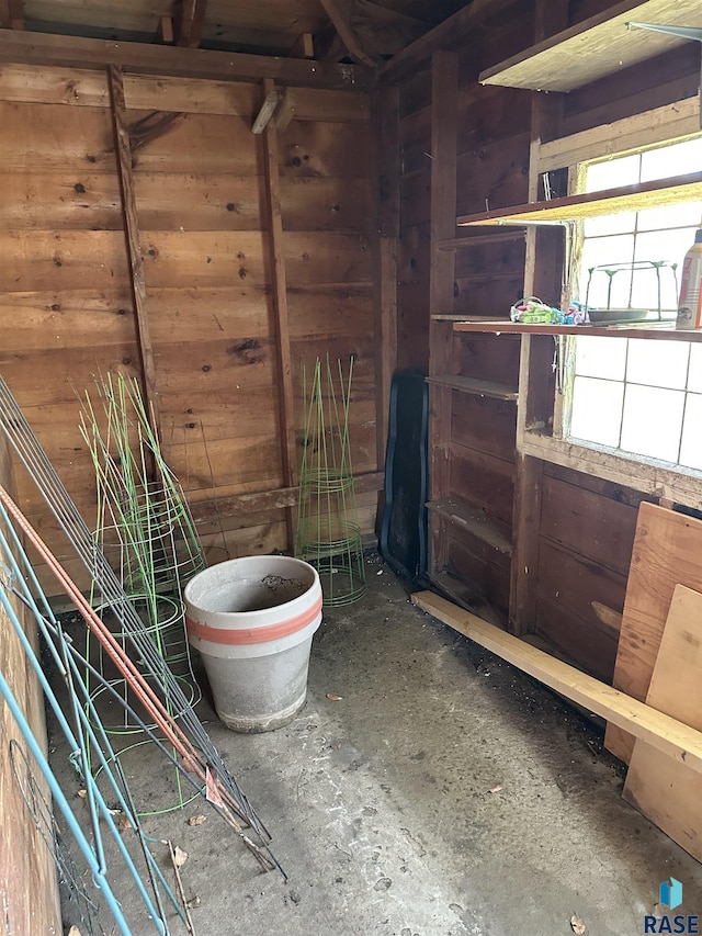 view of storage area