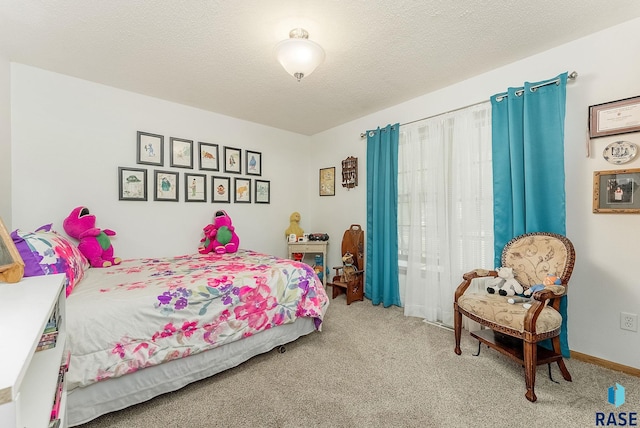 bedroom with carpet flooring