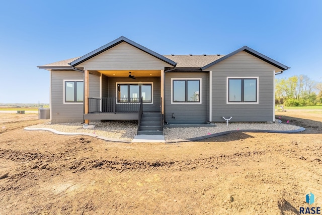 view of front of house with covered porch