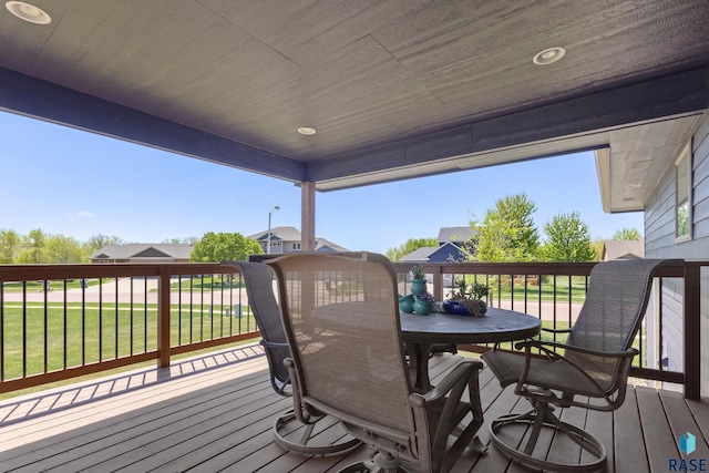 2300 Carson Cir, Tea, SD 57064 - deck with a lawn and outdoor dining space