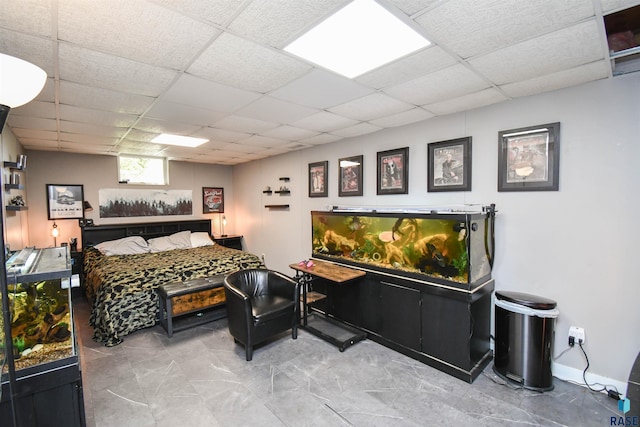4600 S Harrington Ave, Sioux Falls, SD 57103 - bedroom with a paneled ceiling and baseboards