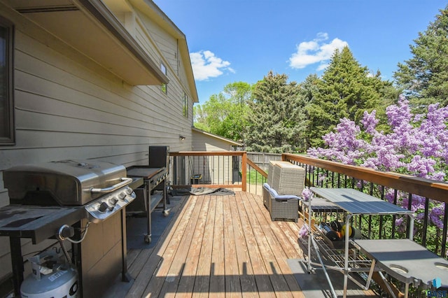 4600 S Harrington Ave, Sioux Falls, SD 57103 - deck with area for grilling