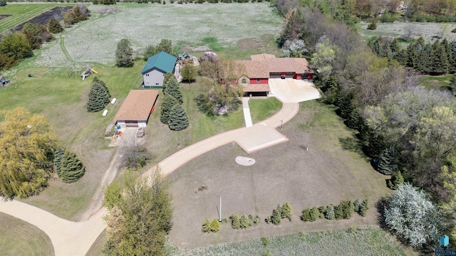 48190 265th St, Brandon, SD 57005 - aerial view of property and surrounding area featuring rural landscape