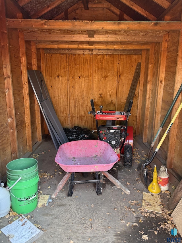 view of storage