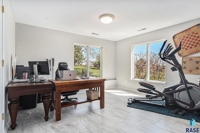 46370 237th St, Wentworth, SD 57075 - office with plenty of natural light and baseboards