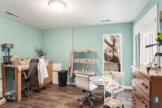 46370 237th St, Wentworth, SD 57075 - office featuring dark wood-style flooring