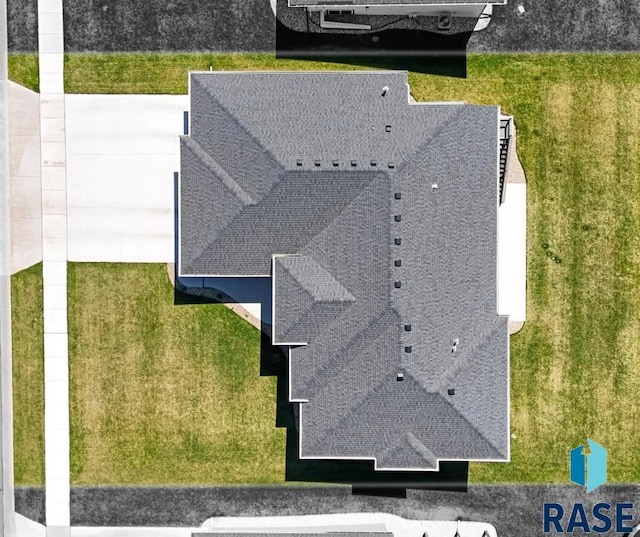 view from above of property