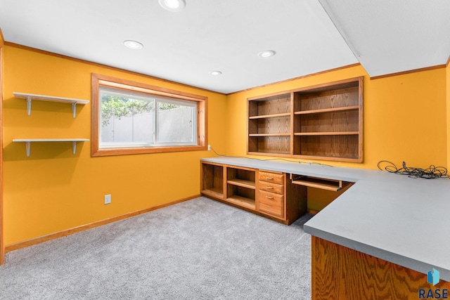 1712 S Bruce Rd, Sioux Falls, SD 57105 - unfurnished office featuring carpet flooring, recessed lighting, and baseboards