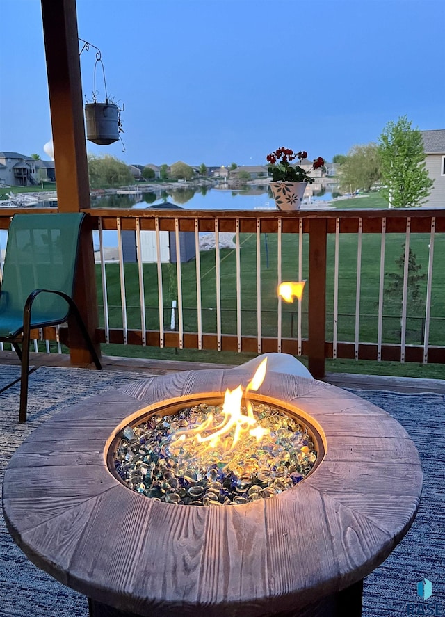 2320 N Ivy Rd, Tea, SD 57064 - exterior view of a fire pit and a garage door opener