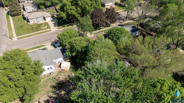 aerial perspective of suburban area