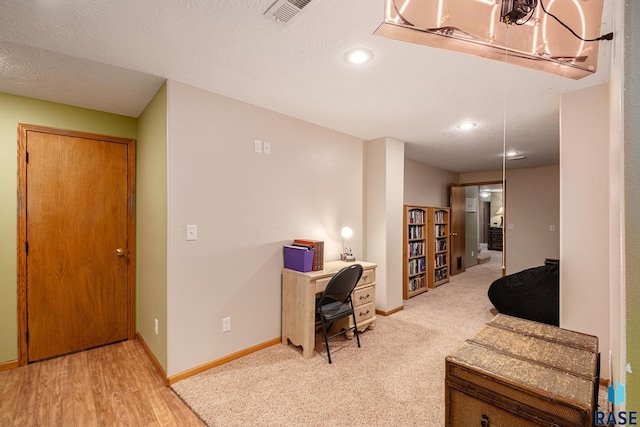 711 Britz Dr, Luverne, MN 56156 - office with baseboards, recessed lighting, and carpet