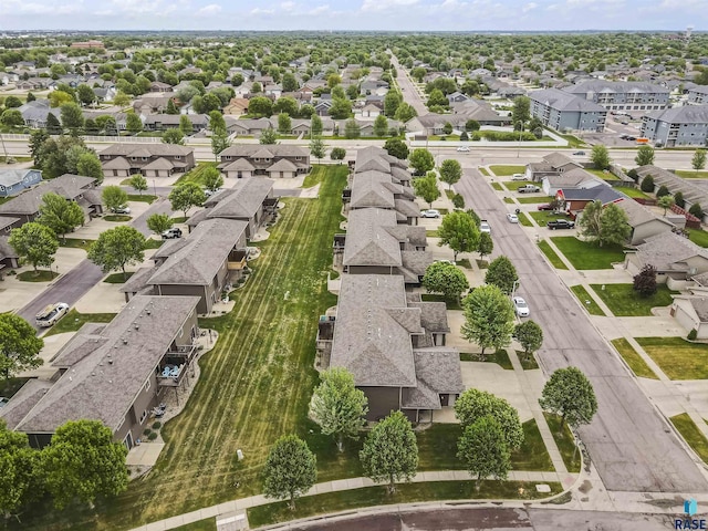 aerial perspective of suburban area