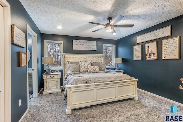 25265 466th Ave, Hartford, SD 57033 - bedroom featuring carpet flooring, baseboards, and a ceiling fan