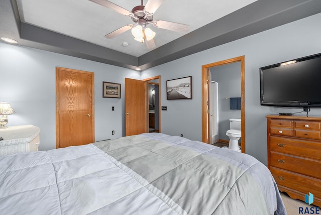 7200 S Hoffman Pl, Sioux Falls, SD 57108 - bedroom featuring ensuite bathroom and a ceiling fan