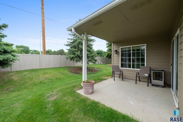 7200 S Hoffman Pl, Sioux Falls, SD 57108 - view of yard with a patio and heating unit