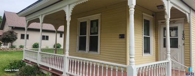120 Main St, Scotland, SD 57059 - view of property exterior featuring covered porch