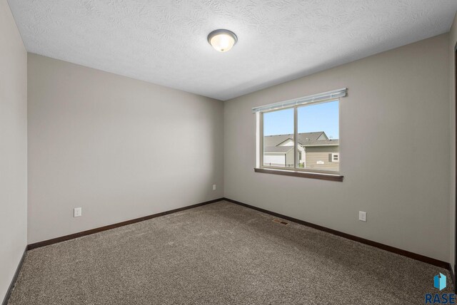 525 Quartzite Ave, Tea, SD 57064 - spare room featuring carpet, baseboards, and a textured ceiling