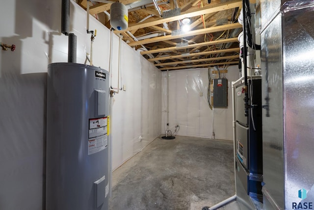 525 Quartzite Ave, Tea, SD 57064 - unfinished below grade area featuring electric water heater, heating unit, and electric panel