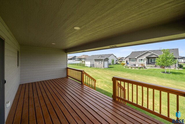525 Quartzite Ave, Tea, SD 57064 - wooden deck with a residential view and a lawn