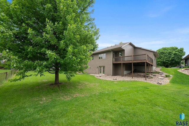 5516 S Tierney Pl, Sioux Falls, SD 57108 - rear view of house with a deck
