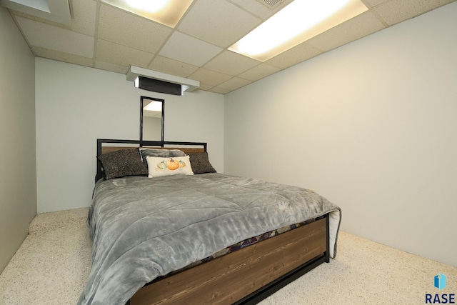 109 N Frank Ave, Garretson, SD 57030 - carpeted bedroom featuring a drop ceiling