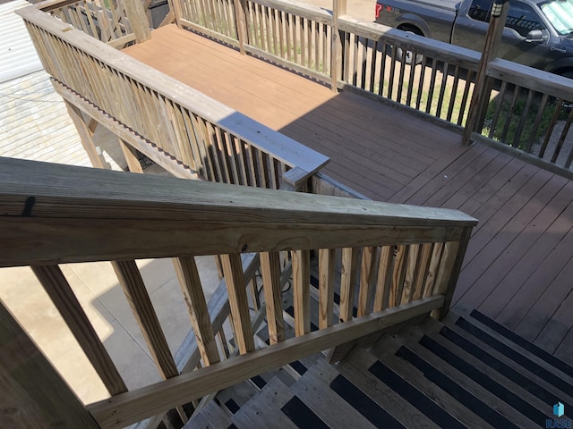 231 S 5th St, Menno, SD 57045 - wooden deck with stairs
