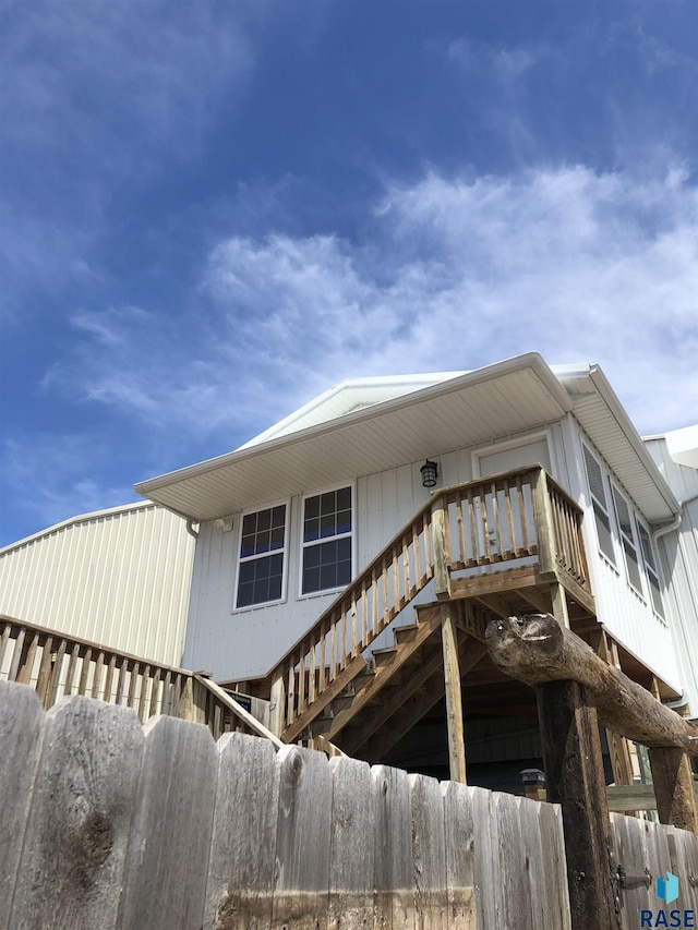 231 S 5th St, Menno, SD 57045 - view of side of home with stairs