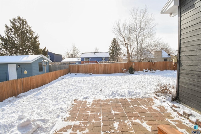 5813 W Clay St, Sioux Falls, SD 57106 - yard covered in snow with a fenced backyard