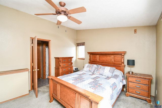 5813 W Clay St, Sioux Falls, SD 57106 - bedroom with light colored carpet, a ceiling fan, and baseboards