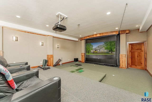 2502 S Big Timber Pl, Sioux Falls, SD 57105 - cinema room featuring recessed lighting and baseboards