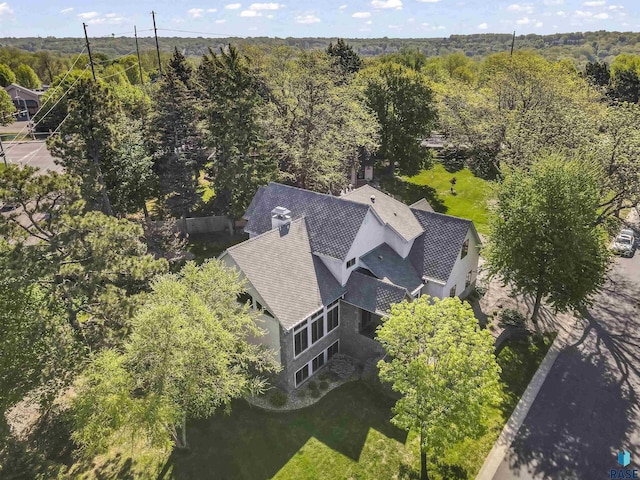 2502 S Big Timber Pl, Sioux Falls, SD 57105 - view from above of property with a heavily wooded area