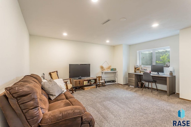 1808 S Mulberry Ave Unit D, Brandon, SD 57005 - carpeted home office with recessed lighting