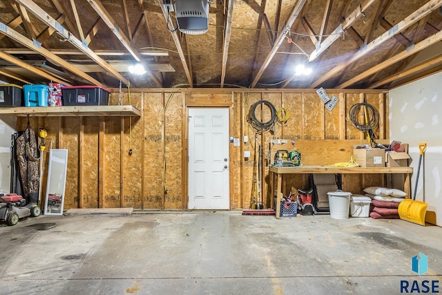 1808 S Mulberry Ave Unit D, Brandon, SD 57005 - garage featuring a garage door opener
