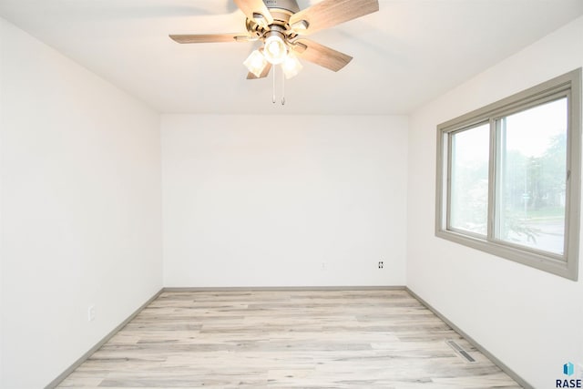 4301 E 28th St, Sioux Falls, SD 57103 - spare room with light wood-style flooring and ceiling fan