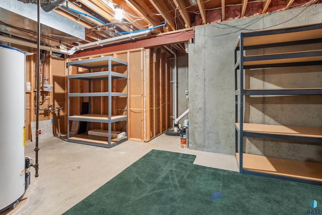 6700 W Snowberry Cir, Sioux Falls, SD 57106 - unfinished basement with gas water heater