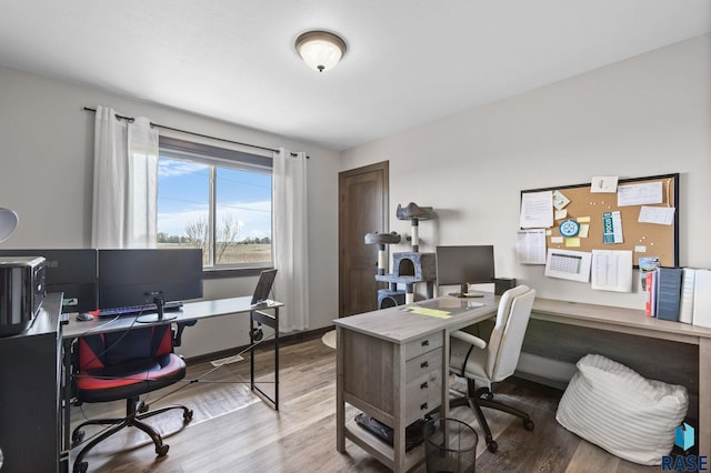 7305 W Jacob Cir, Sioux Falls, SD 57106 - office featuring wood finished floors