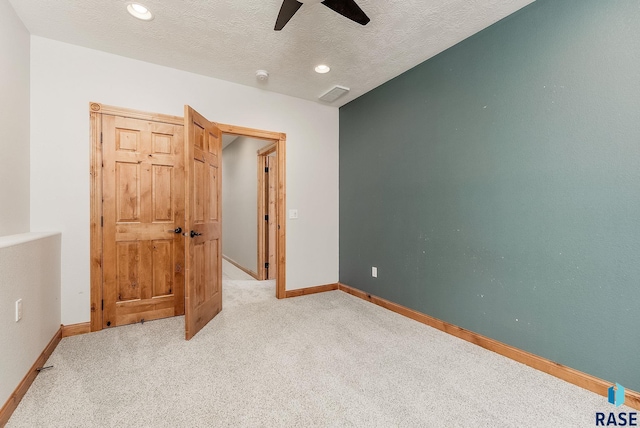 1817 W Ashton Trl, Brandon, SD 57005 - empty room featuring a ceiling fan, carpet, baseboards, recessed lighting, and a smoke detector