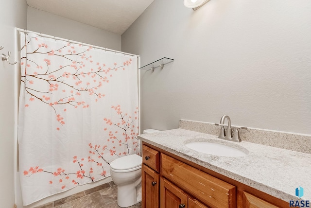 1817 W Ashton Trl, Brandon, SD 57005 - full bath with vanity, toilet, and a shower with curtain