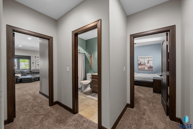 1301 S Hyannis Port Ln, Sioux Falls, SD 57106 - corridor with carpet and baseboards