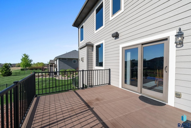 1301 S Hyannis Port Ln, Sioux Falls, SD 57106 - deck featuring a lawn