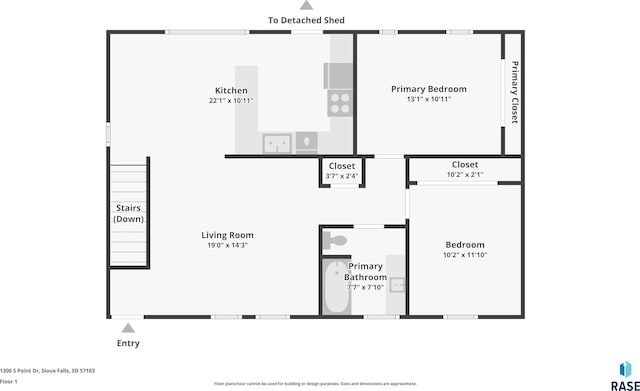 1300 S Point Dr, Sioux Falls, SD 57103 - home floor plan