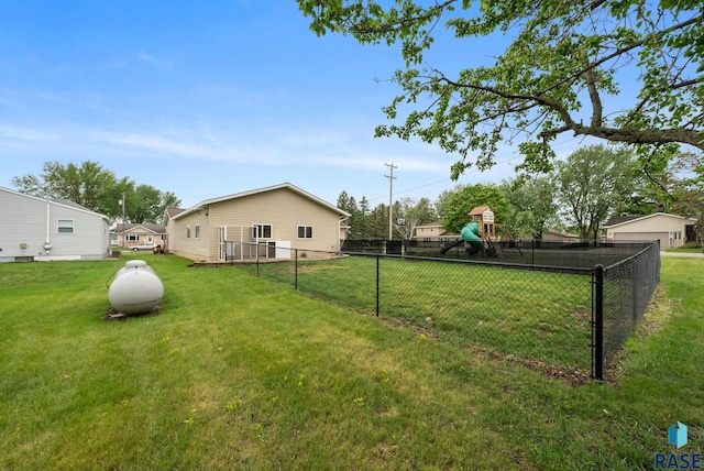 350 W Maple St, Edgerton, MN 56128 - view of yard featuring a playground